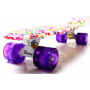 Penny Board "Violet Flowers" Светящиеся колеса.