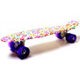 Penny Board "Violet Flowers" Светящиеся колеса.