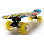 Penny Board "Graffiti" Inscription. Светящиеся колеса.