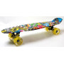 Penny Board "Graffiti" Inscription. Светящиеся колеса.