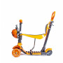 Самокат Scooter  5 в 1 Божья коровка,  Оранжевый