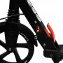 Двухколесный самокат Scale Sports Elite Plus SS-04, складной c дисковым тормозом, черный