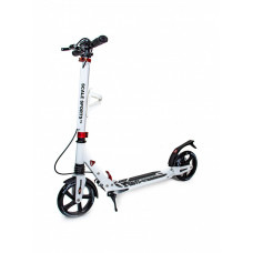 Двухколесный самокат Scale Sports Elite Plus SS-04, складной c дисковым тормозом, белый