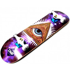 СкейтБорд деревянный Fish Skateboard Mason  с рисунком, с усиленной подвеской