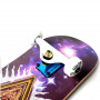 СкейтБорд деревянный Fish Skateboard Mason  с рисунком, с усиленной подвеской