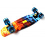 Penny Board "Огонь и лед",  светящиеся колеса
