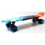 Penny Board "Огонь и лед",  светящиеся колеса