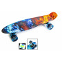 Penny Board "Огонь и лед",  светящиеся колеса