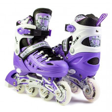 Раздвижные ролики Scale Sports LF 905, размер 29-33, Фиолетовые