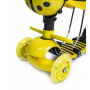 Самокат Scooter  5 в 1 Божья коровка,  Желтый