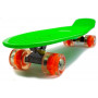 Penny Board Nickel 27".Green. Светящиеся колеса